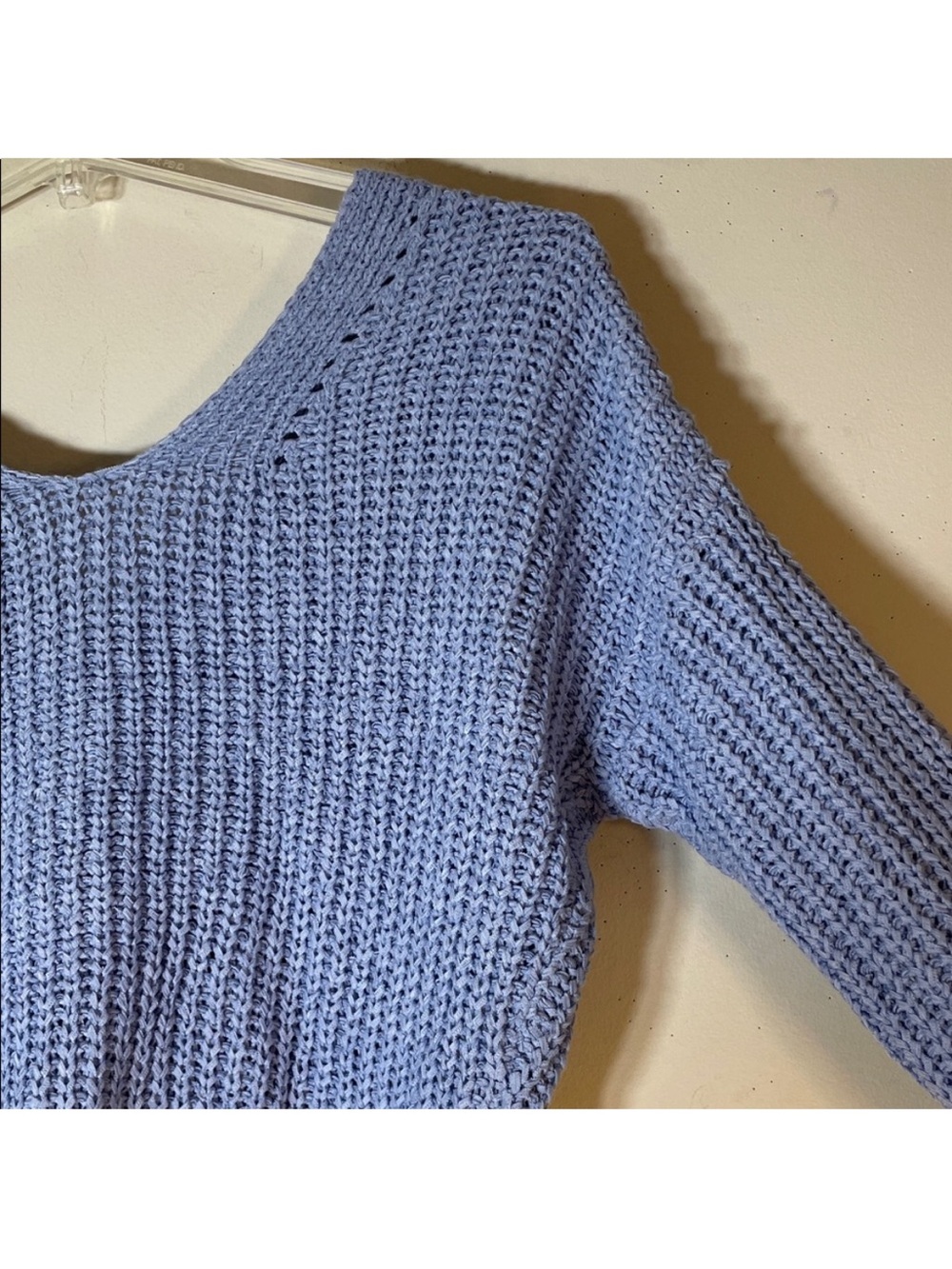 Sincerely Jules Boho Blue Drop Shoulder Cardigan Sweater. Large. NWT. - Picture 10 of 10